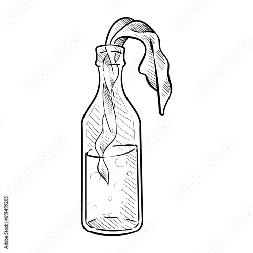 molotov handdrawn illustration