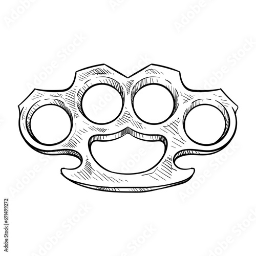 knuckles handdrawn illustration
