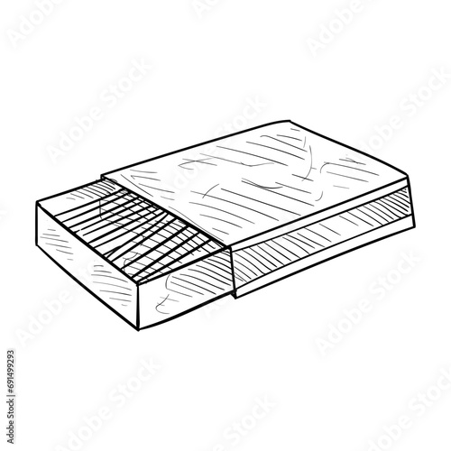 matchstick handdrawn illustration