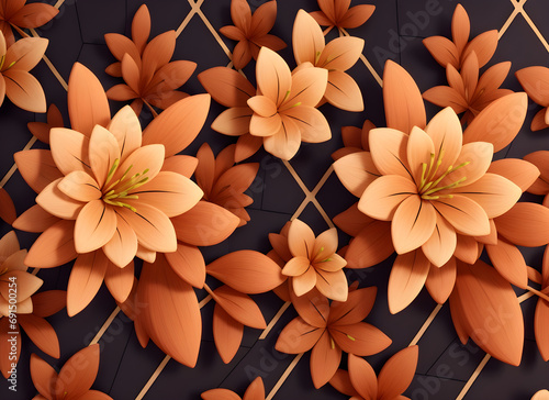 Brown Flower Background 
