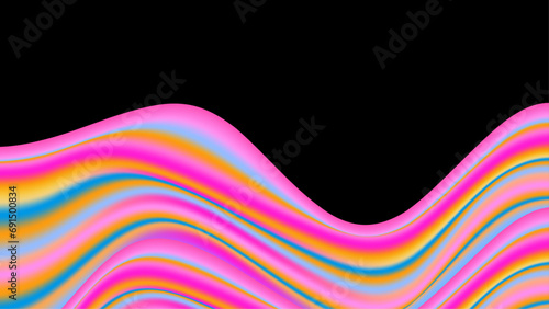 Colorful colourful vector elegant abstract background with waves. Dynamic colour gradation design for poster, banner, flyer, magazine, cover, brochure, festival