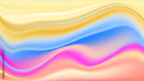 Colorful colourful vector dynamic abstract wave background. Dynamic colour gradation design for poster, banner, flyer, magazine, cover, brochure, festival