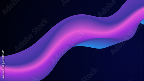 Fototapeta Naklejka Na Ścianę i Meble -  Colorful colourful vector elegant abstract background with waves. Dynamic colour gradation design for poster, banner, flyer, magazine, cover, brochure, festival