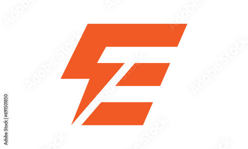 Energy E Letter Logo