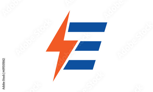 Energy E Letter Logo