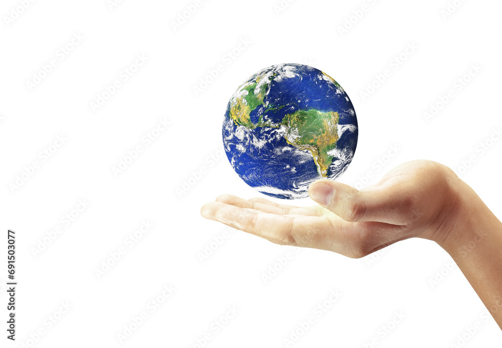 Glass globe in hand,Energy saving concept Glass globe in hand,Energy saving concept
