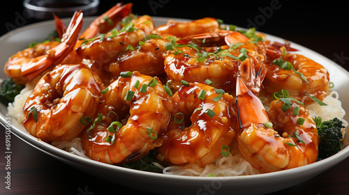 fried shrimp in a pan HD 8K wallpaper Stock Photographic Image 