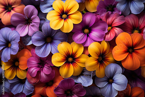 Pansy - Charming abstract faces in a variety of bright colors. © Oleksandr