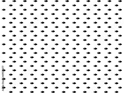 Piranha Fish Motif Pattern  for Decoration  Fashion  Interior  Exterior  Carpet Pattern  Textile  Garment  Fabric  Tile  Plastic  Paper  Wrapping  Wallpaper  Background or Graphic Design Element