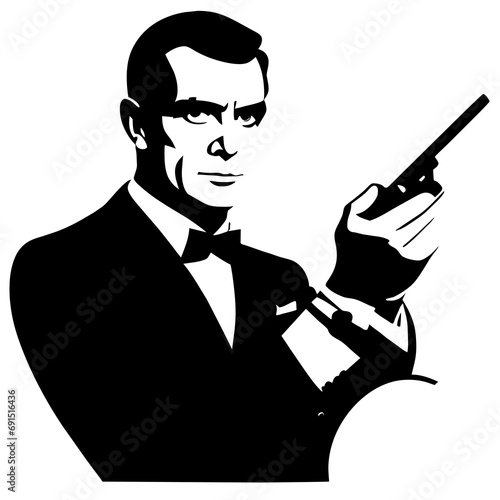 Secret Agent Silhouette
