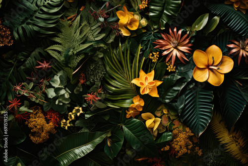World Wildlife Day - A close-up of lush greenery, featuring vibrant plants, flowers, and intricate foliage