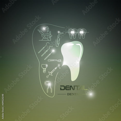Dental clinic tooth logo design
Vector linear logo, dental clinic, abstract tooth logo.