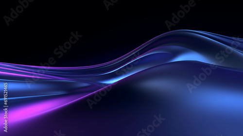 Purple and blue patterns with shiny curves mixed with black look gloomy and magical.