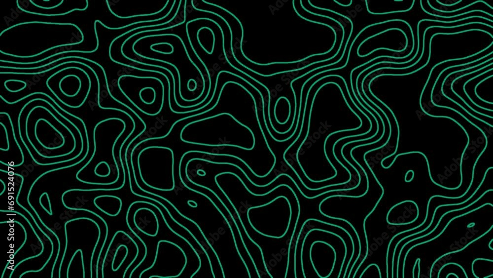 abstract geomatric contour pattern wave deforming effect animation