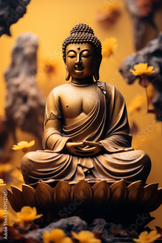Budha Figur Gold