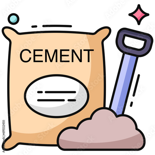 Perfect design icon of cement sack 
