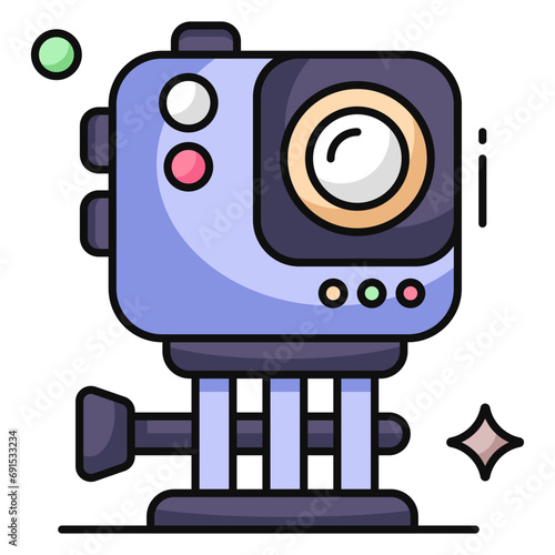 Vector design of camera, photographic equipment