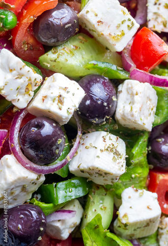 Greek salad with fresh vege...