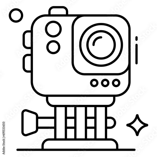 Vector design of camera, photographic equipment