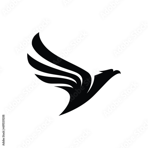 Luxury Eagle Logo Design Template: Vector Illustration.
