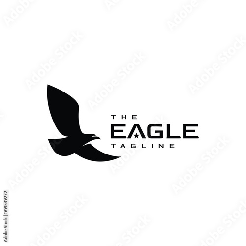 Luxury Eagle Logo Design Template: Vector Illustration.