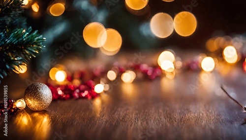 A Christmas tree with lights 