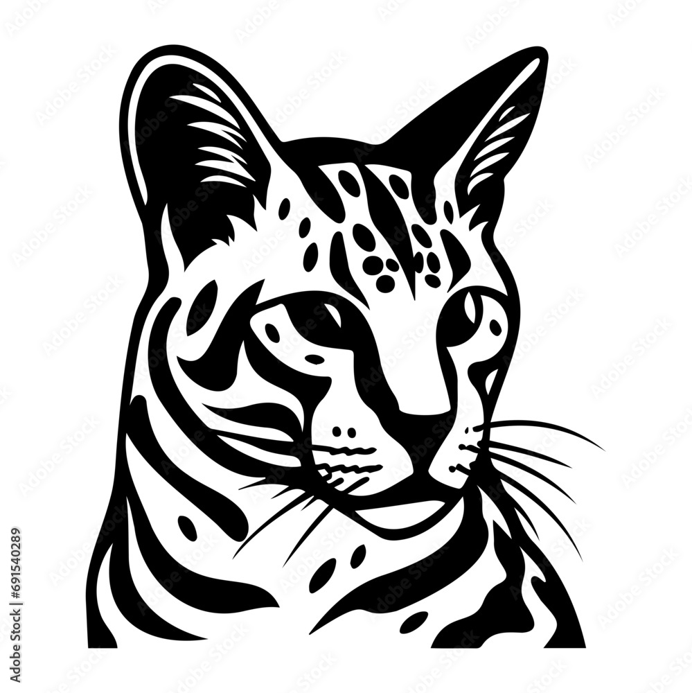 cute cat vector illustration, Generative AI. cute cat vector illustration, Generative AI.