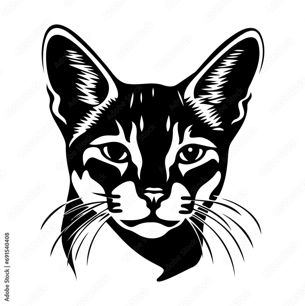 cute cat vector illustration, Generative AI. cute cat vector illustration, Generative AI.