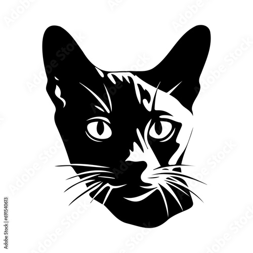 Fototapeta Naklejka Na Ścianę i Meble -  cute cat vector illustration, Generative AI.	