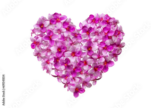 heart of pink flowers