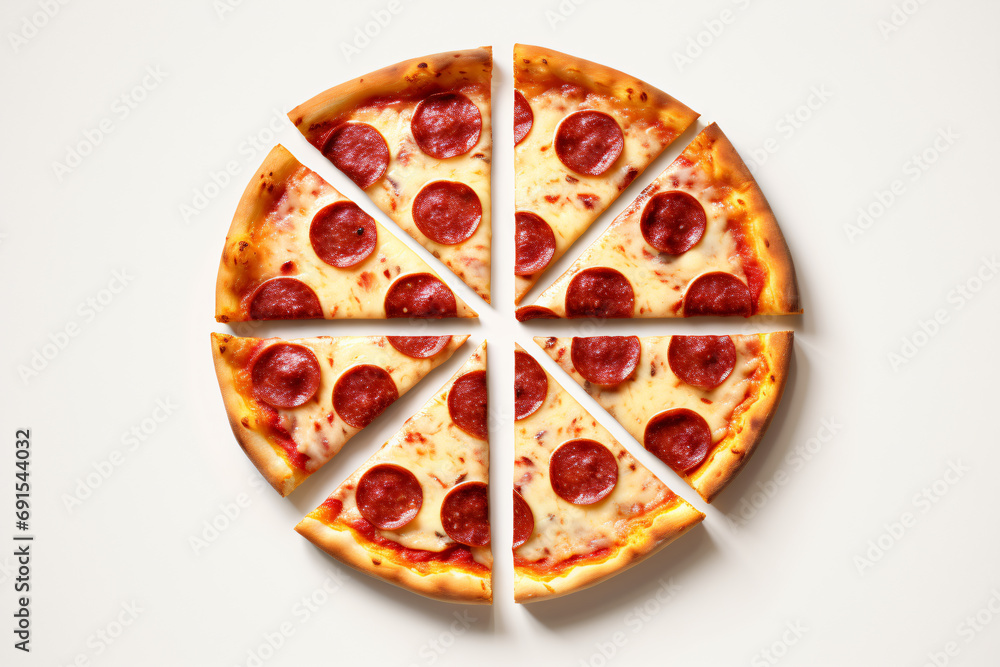 Savor the Flavor: Pepperoni Pizza Sliced to Perfection Savor the Flavor: Pepperoni Pizza Sliced to Perfection