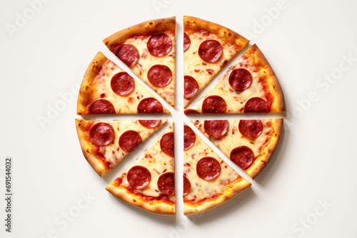 Savor the Flavor: Pepperoni Pizza Sliced to Perfection