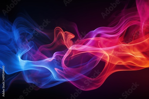 Abstract Smoke In Dark Background