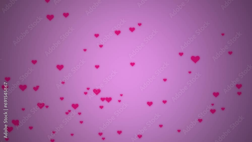 Red Hearts On Pink Red Hearts On Pink