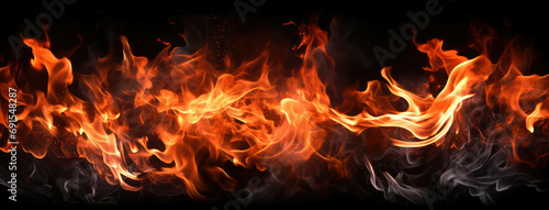 Dangerous fire background heat light burn inferno red hot bonfire black hell flames