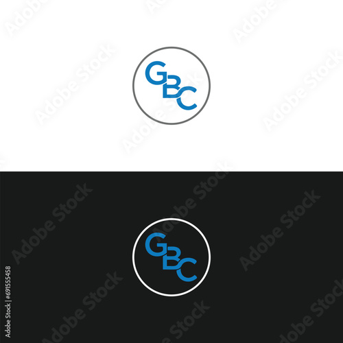 GBC logo. G B C design. White GBC letter. GBC, G B C letter logo design. Initial letter GBC linked circle uppercase monogram logo. G B C letter logo vector design.  photo