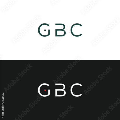 GBC logo. G B C design. White GBC letter. GBC, G B C letter logo design. Initial letter GBC linked circle uppercase monogram logo. G B C letter logo vector design. 