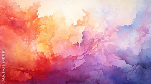Abstract Dichrome Watercolor Backdrop