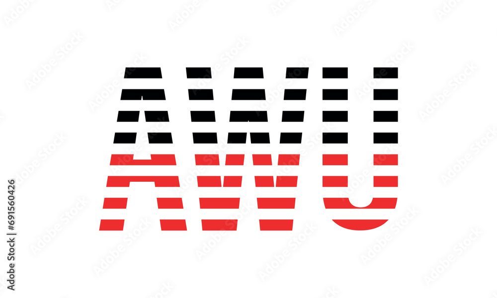 AWU three initial letter iconic line negative space minimal logo design vector template. monogram, abstract, wordmark, business, typography, minimalist, brand, company, flat, modern, unique, simple AWU three initial letter iconic line negative space minimal logo design vector template. monogram, abstract, wordmark, business, typography, minimalist, brand, company, flat, modern, unique, simple