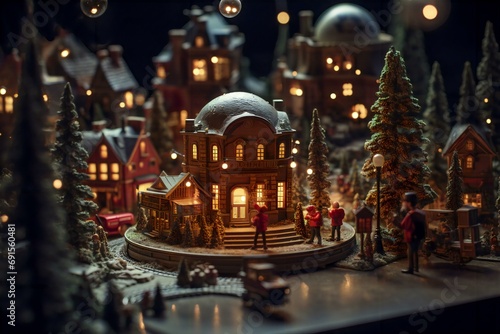 Wallpaper Mural christmas lights in the city Torontodigital.ca