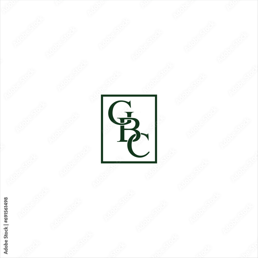 GBC logo. G B C design. White GBC letter. GBC, G B C letter logo design. Initial letter GBC linked circle uppercase monogram logo. G B C letter logo vector design. 