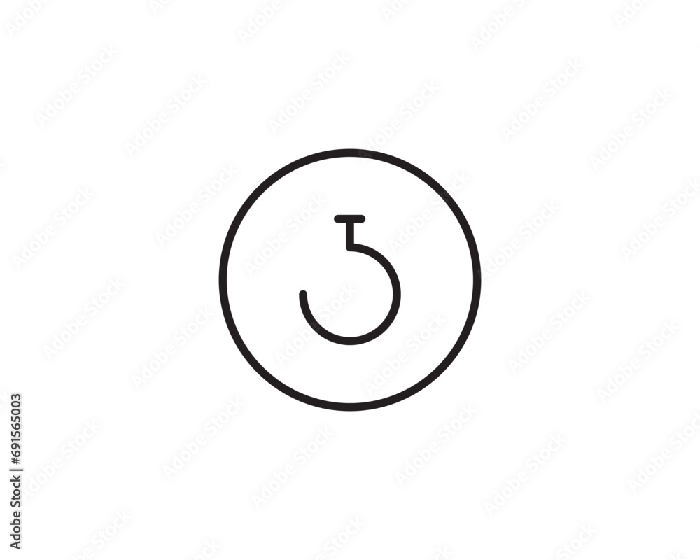 Hook icon vector symbol design illustration Hook icon vector symbol design illustration