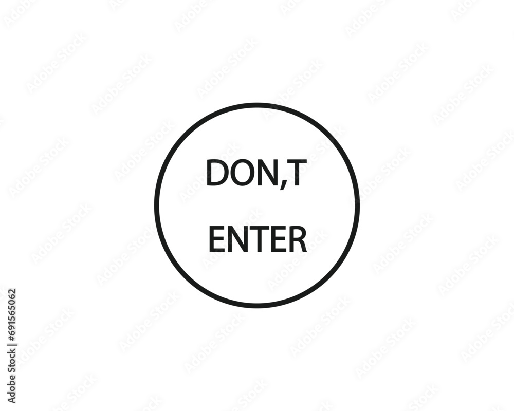 Dont enter icon vector design illustration Dont enter icon vector design illustration