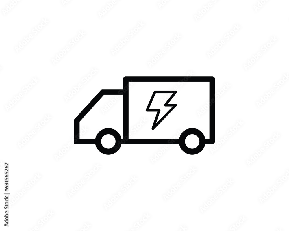 Electric car icon vector symbol design illustration Electric car icon vector symbol design illustration