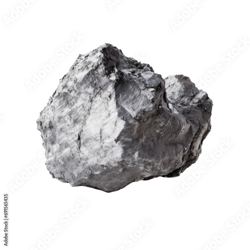 Tantalum ore with a metallic sheen and dark gray texture photo