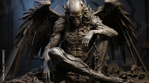 sculpture of the death angel