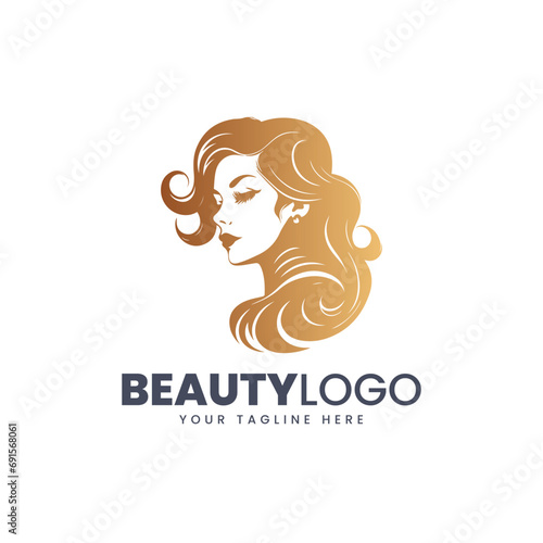 Vector Women beauty care salon logo design