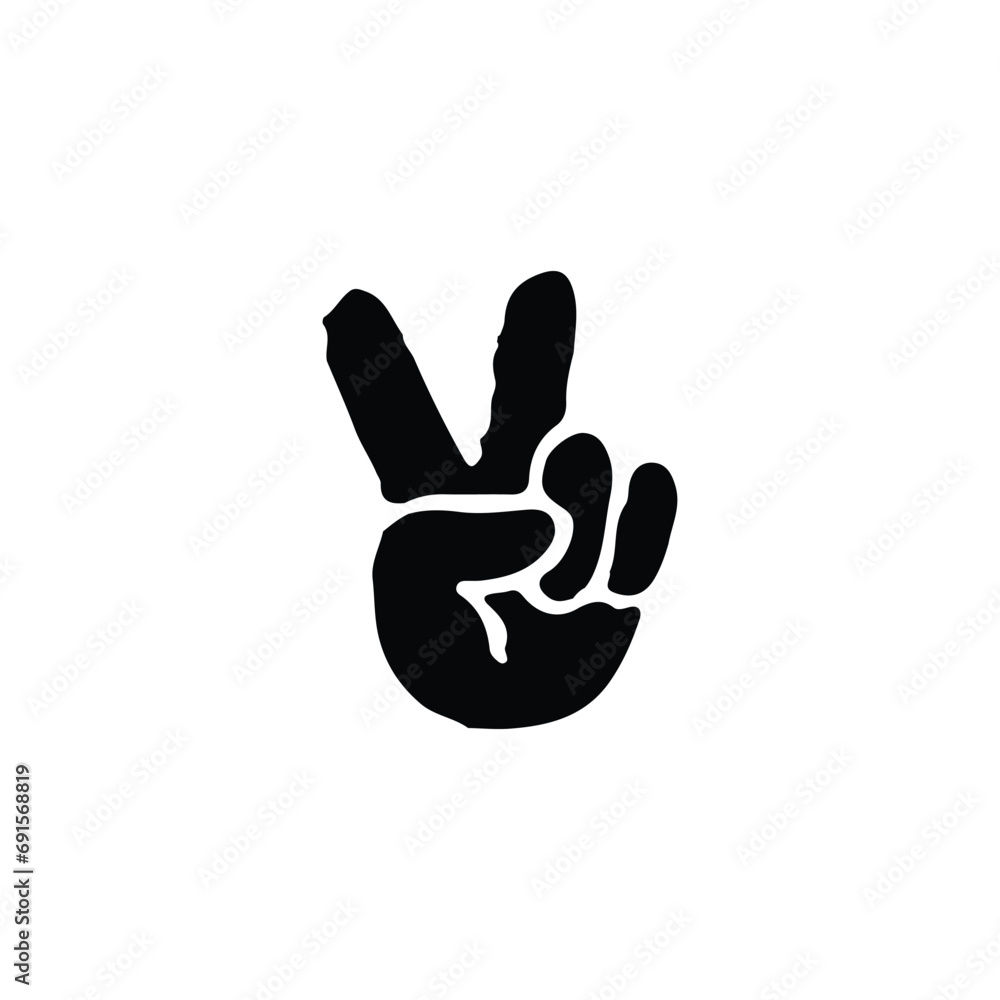 Two finger icon. Simple style two finger poster background symbol. Two finger brand logo design element. Two finger t-shirt printing. Vector for sticker. Two finger icon. Simple style two finger poster background symbol. Two finger brand logo design element. Two finger t-shirt printing. Vector for sticker.