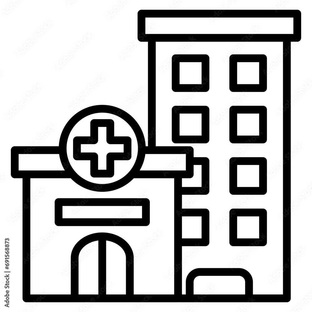 Obraz premium Hospital Icon