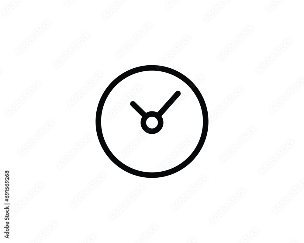Time icon vector symbol design illustration Time icon vector symbol design illustration